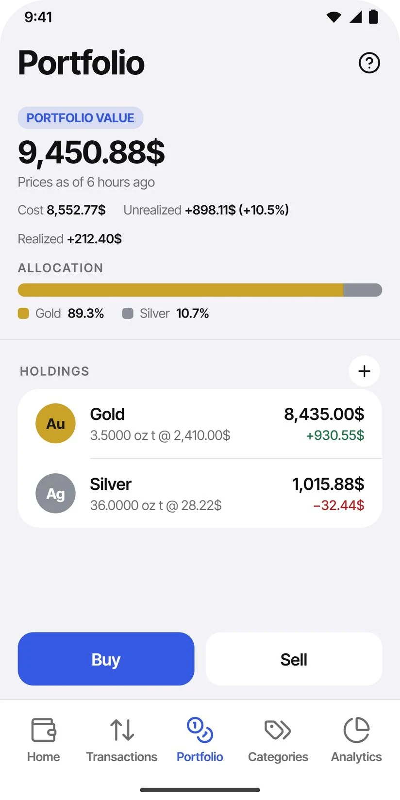 TidyWallet — Portfolio